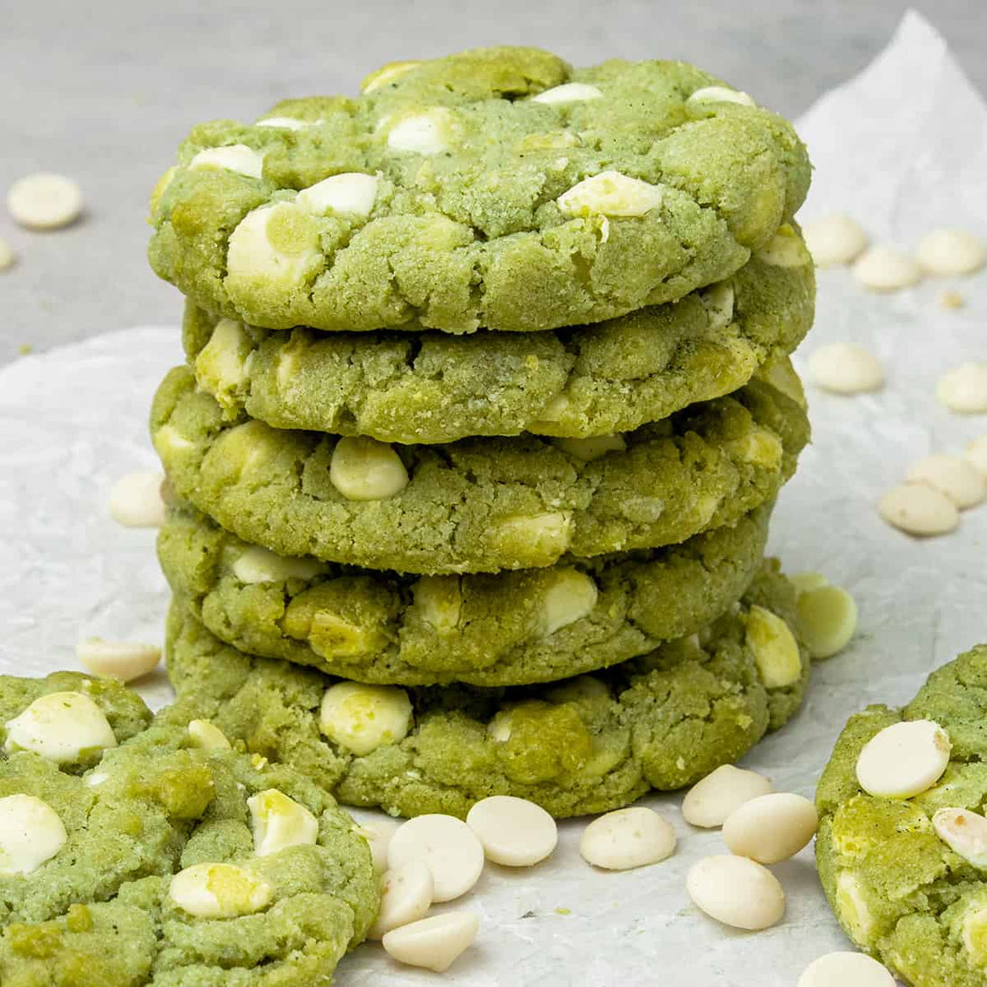 Recette de Cookie au chocolat blanc et matcha